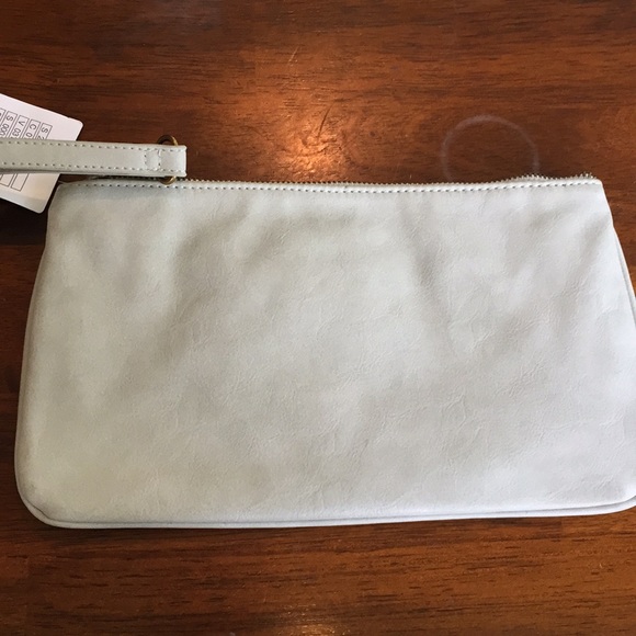 Deena & Ozzy light gray clutch purse - Picture 2 of 6